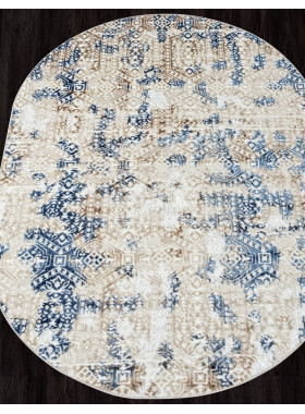 Ковер O1699 - 630 CREAM / BLUE - Овал - коллекция ANTEP 1,6x2,3 м