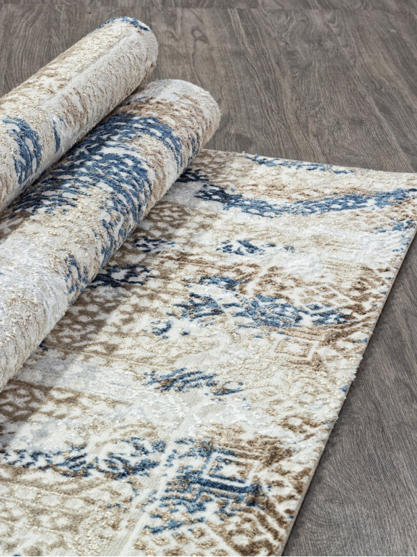 Ковер O1699 - 630 CREAM / BLUE - Прямоугольник - коллекция ANTEP