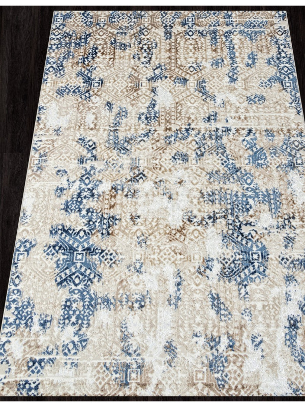 Ковер O1699 - 630 CREAM / BLUE - Прямоугольник - коллекция ANTEP