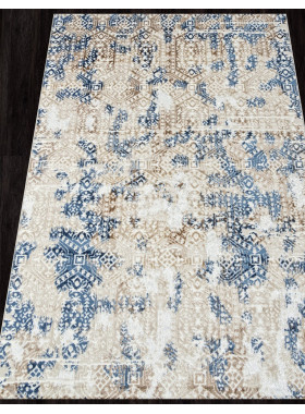 Ковер O1699 - 630 CREAM / BLUE - Прямоугольник - коллекция ANTEP 0,8x1,5 м