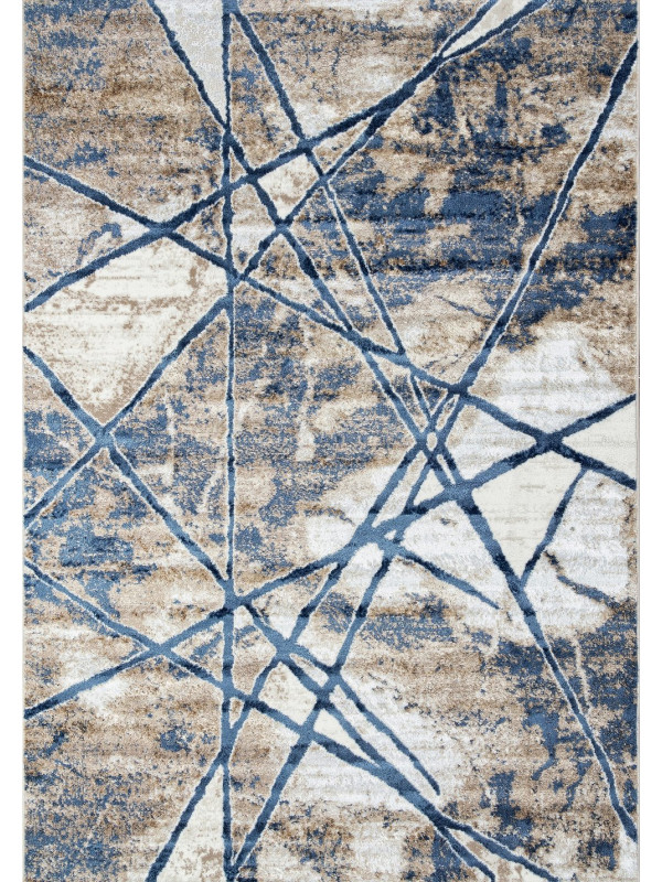 Ковер O1702 - 630 CREAM / BLUE - Прямоугольник - коллекция ANTEP