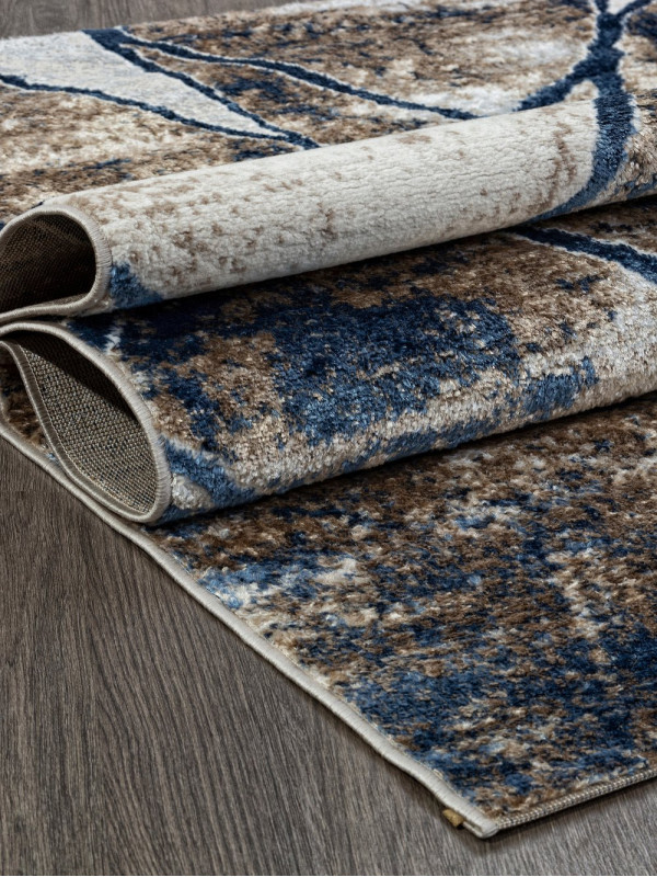 Ковер O1702 - 630 CREAM / BLUE - Прямоугольник - коллекция ANTEP