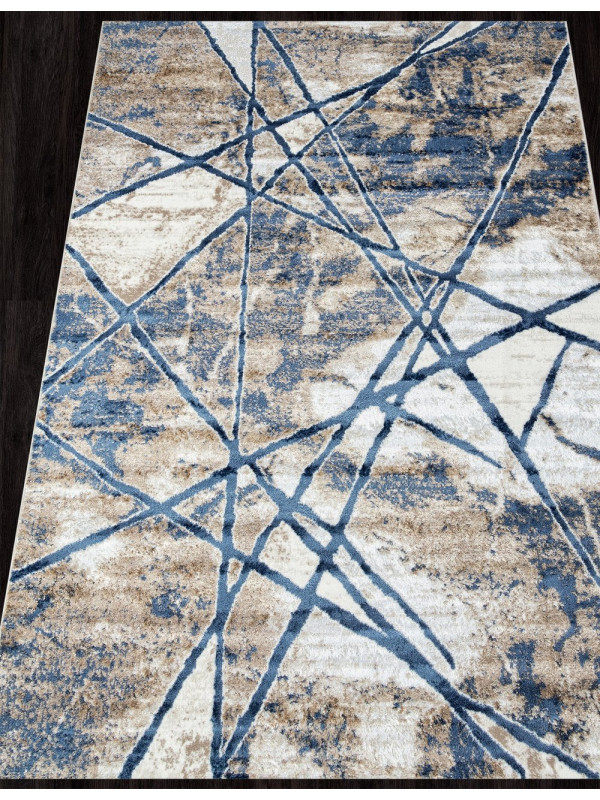 Ковер O1702 - 630 CREAM / BLUE - Прямоугольник - коллекция ANTEP