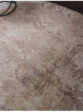 Ковер 03708A - BROWN / BROWN - Круг - коллекция ARMINA 2,4x2,4 м