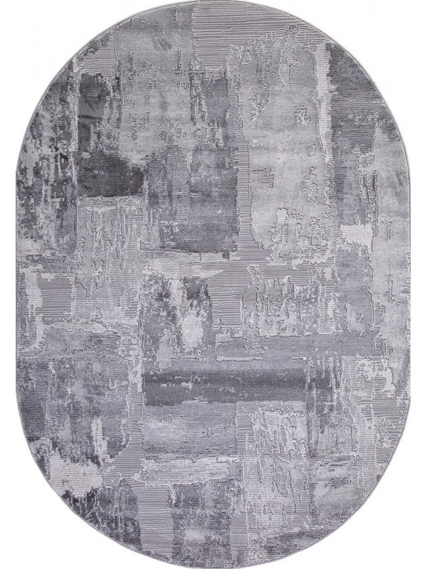 Ковер 03758A - GREY / GREY - Овал - коллекция ARMINA