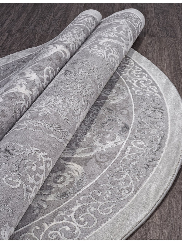 Ковер 03760A - GREY / GREY - Круг - коллекция ARMINA