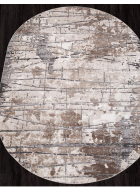 Ковер 03802A - GREY / BROWN - Овал - коллекция ARMINA 0,8x1,5 м