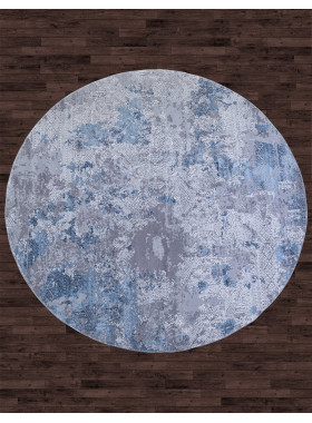 Ковер 03851A - BLUE / BLUE - Круг - коллекция ARMINA 2,4x2,4 м