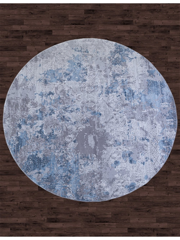 Ковер 03851A - BLUE / BLUE - Круг - коллекция ARMINA