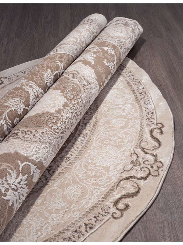Ковер 03874B - BROWN / BROWN - Круг - коллекция ARMINA