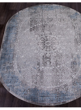Ковер 03878A - BLUE / BLUE - Овал - коллекция ARMINA 3x4 м