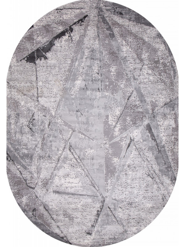 Ковер 04022G - GREY / GREY - Овал - коллекция ARMINA