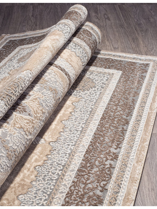 Ковер 04037C - GREY / BROWN - Прямоугольник - коллекция ARMINA