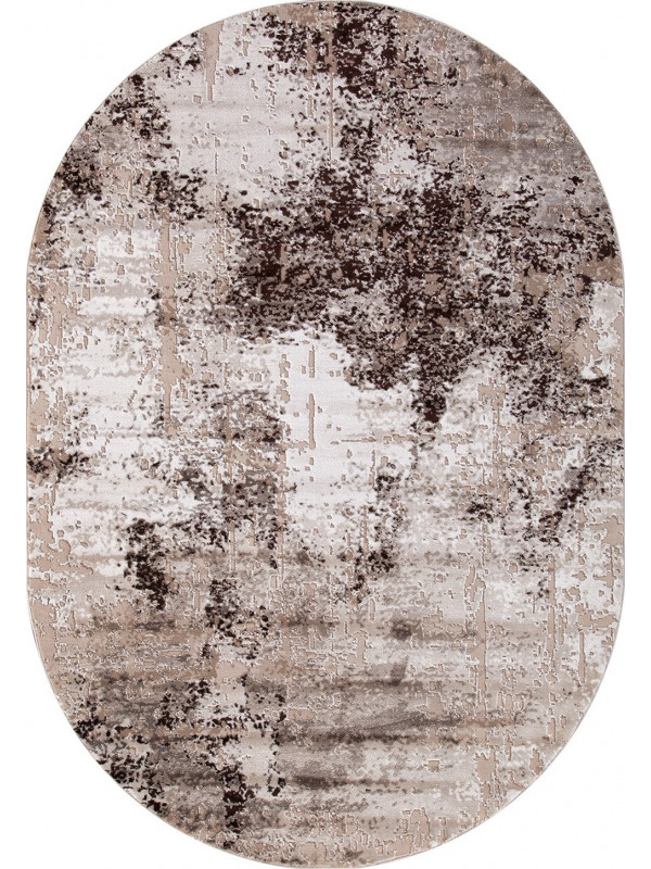 Ковер 04047B - DARK BROWN - Овал - коллекция ARMINA