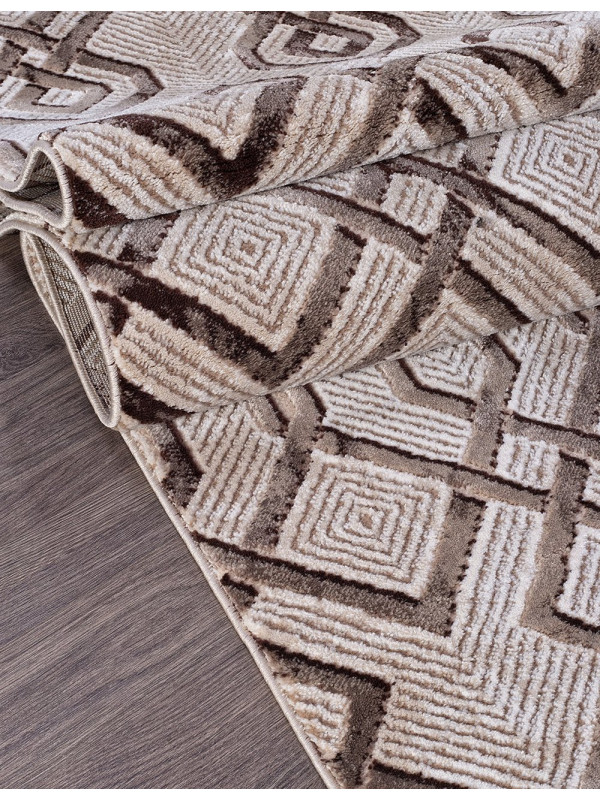 Ковер 04049B - DARK BROWN - Прямоугольник - коллекция ARMINA