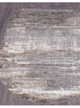 Ковер 04050C - GREY / BROWN - Овал - коллекция ARMINA 0,8x1,5 м