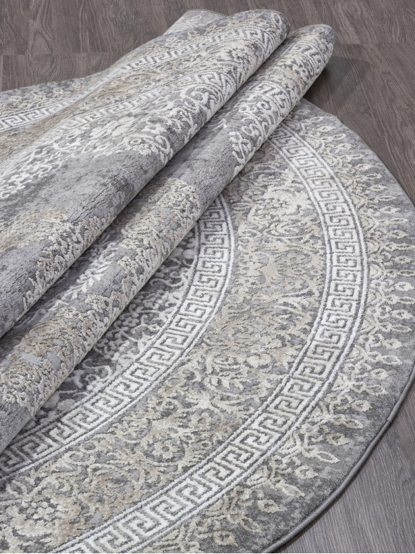 Ковер 04073C - GREY / BROWN - Круг - коллекция ARMINA