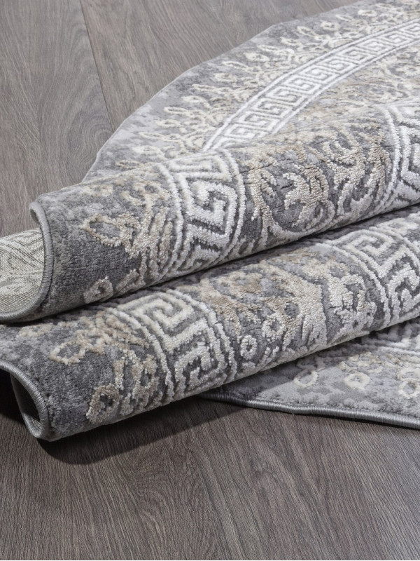 Ковер 04073C - GREY / BROWN - Круг - коллекция ARMINA