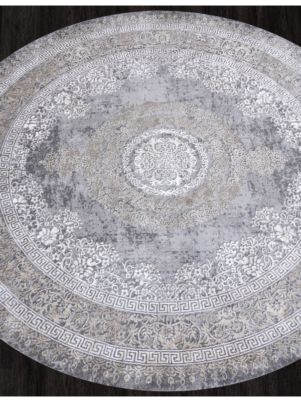 Ковер 04073C - GREY / BROWN - Круг - коллекция ARMINA