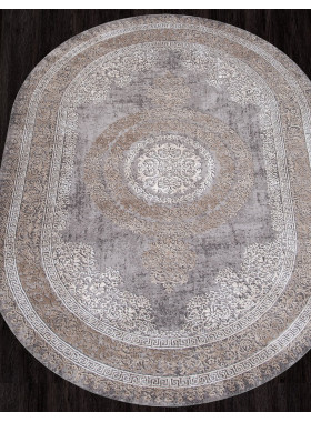 Ковер 04073C - GREY / BROWN - Овал - коллекция ARMINA 3x5 м