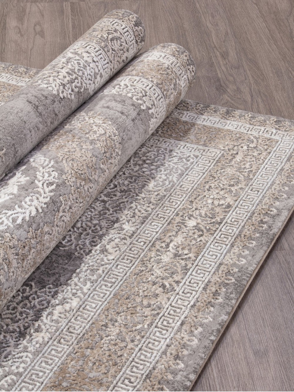 Ковер 04073C - GREY / BROWN - Прямоугольник - коллекция ARMINA