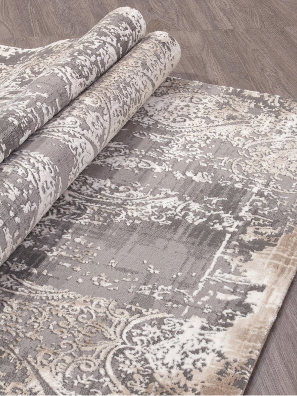 Ковер 04078C - GREY / BROWN - Прямоугольник - коллекция ARMINA