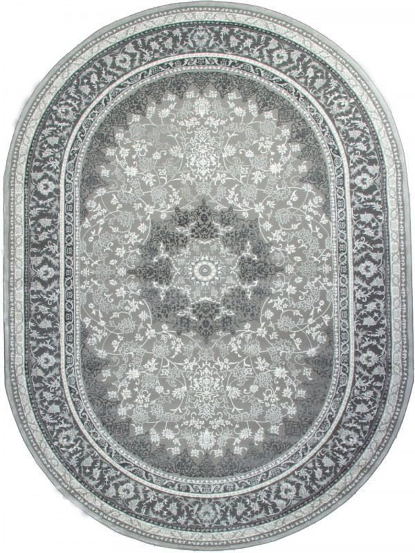 Ковер GA007G - GREY / GREY - Овал - коллекция ARMINA