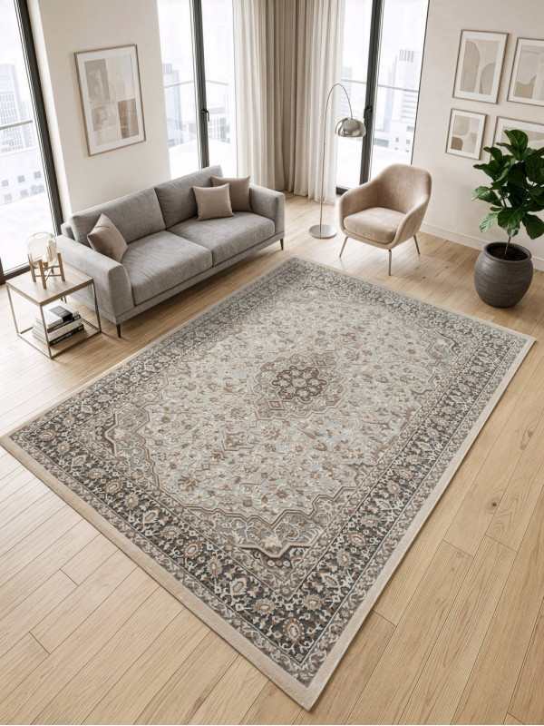 Ковер GA073C - GREY / BROWN - Прямоугольник - коллекция ARMINA