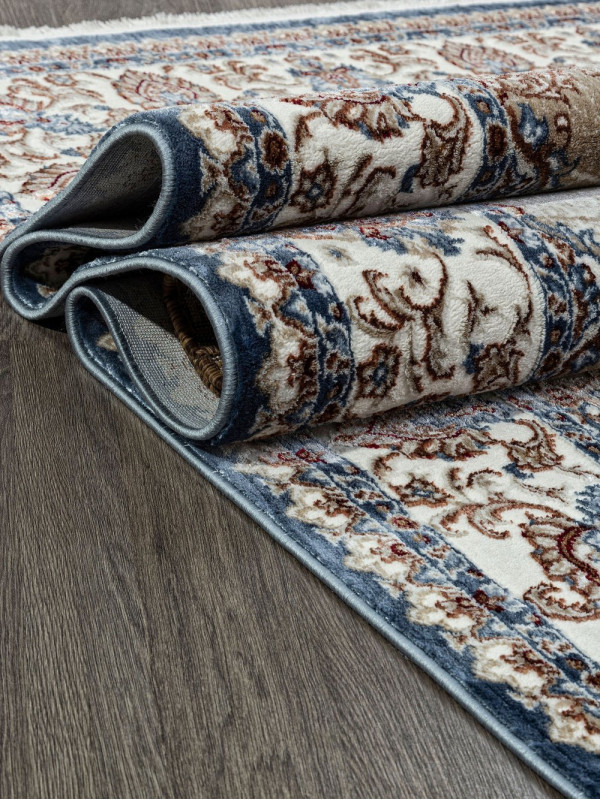 Ковер 00633A - D.BLUE FDY / BEIGE FDY - Прямоугольник - коллекция ASADU
