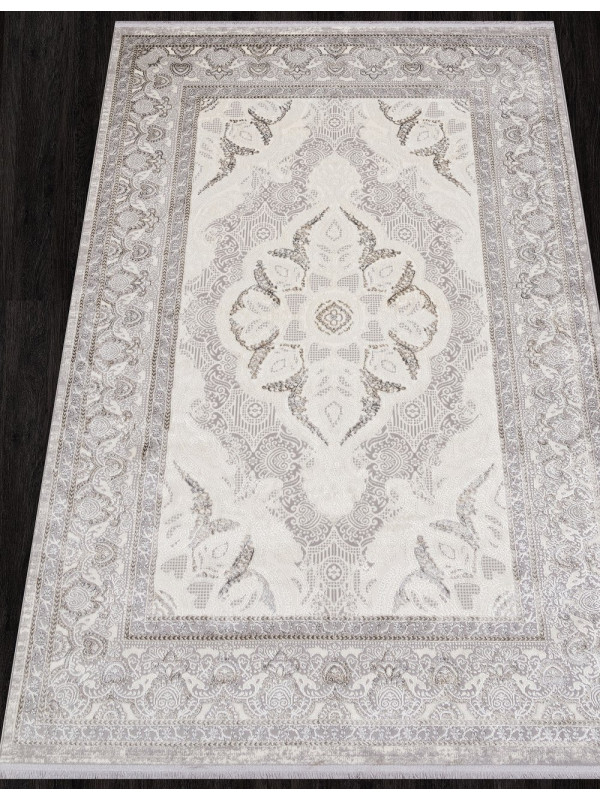 Ковер 07540A - GREY FDY / CREAM HB - Прямоугольник - коллекция ASADU
