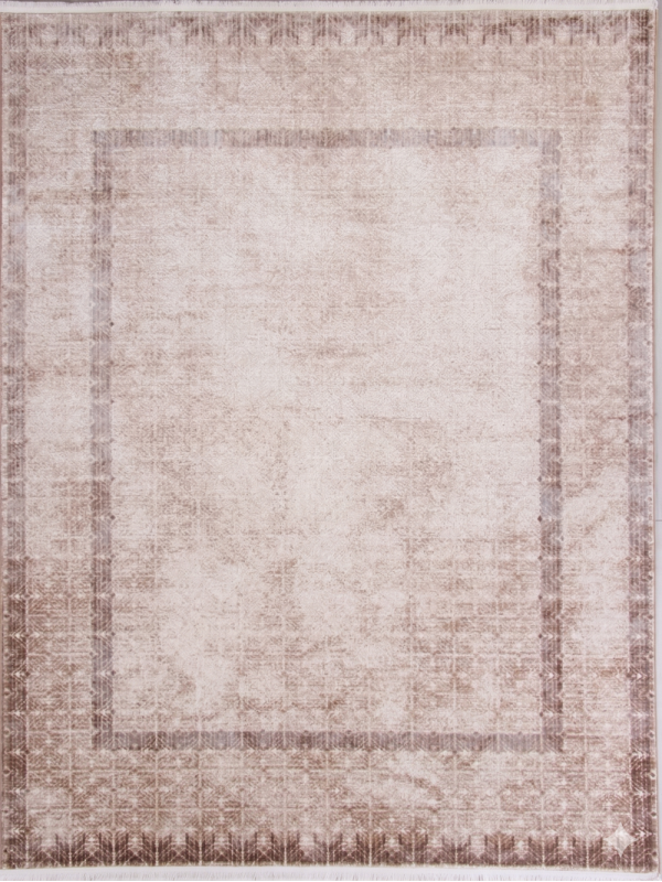 Ковер 9337A - S.WHITE / BROWN - Прямоугольник - коллекция Astoria