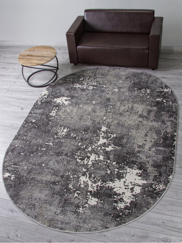 Ковер D996 - LIGHT GRAY - Овал - коллекция ATLANTIS