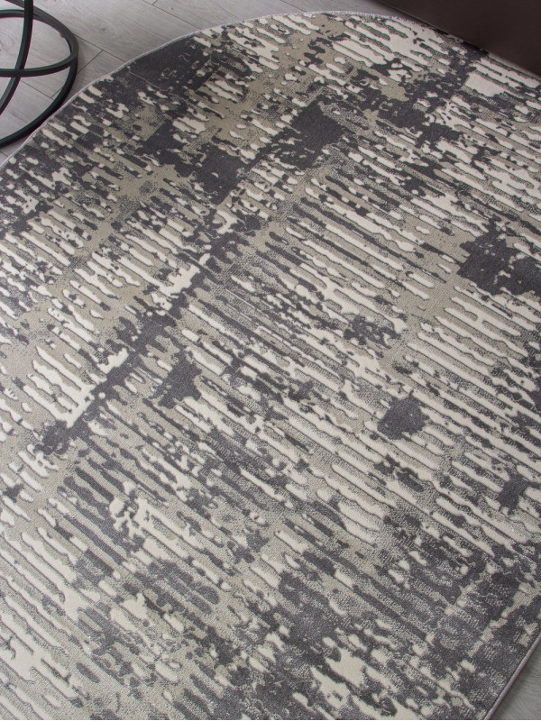 Ковер D999 - CREAM-GRAY - Овал - коллекция ATLANTIS