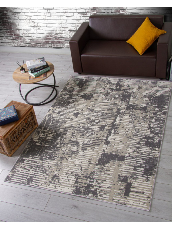 Ковер D999 - CREAM-GRAY - Прямоугольник - коллекция ATLANTIS