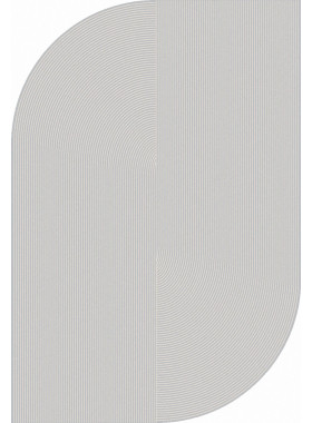 Ковер F348 - GRAY-CREAM - Фигурная - коллекция ATLANTIS 2x2,9 м