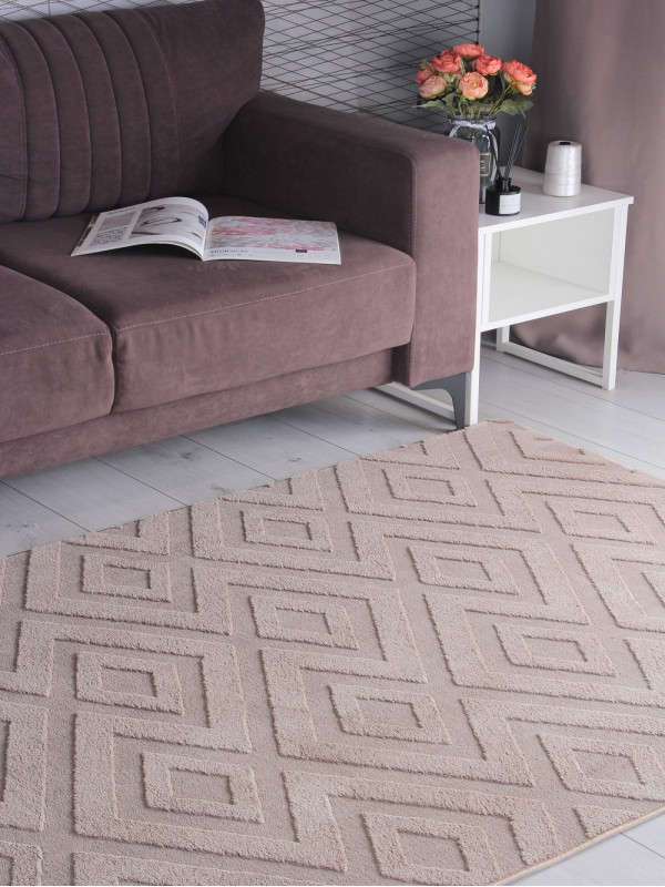 Ковер PX3005 - BEIGE - Прямоугольник - коллекция AURA