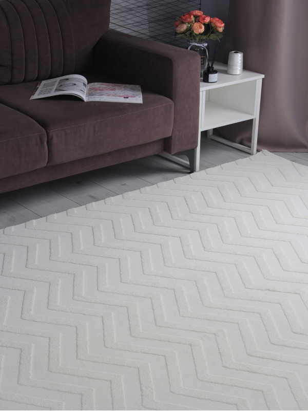 Ковер PX3006 - CREAM - Прямоугольник - коллекция AURA