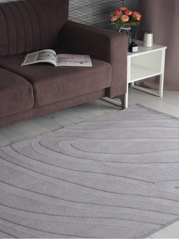 Ковер PX3007 - GREY - Прямоугольник - коллекция AURA