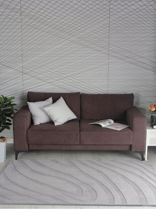 Ковер PX3007 - GREY - Прямоугольник - коллекция AURA