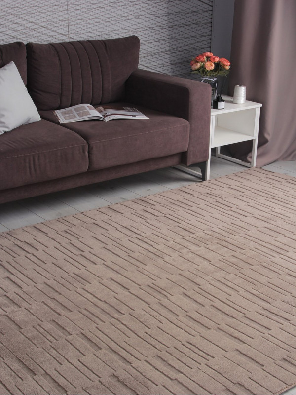 Ковер PX3009 - BEIGE - Прямоугольник - коллекция AURA