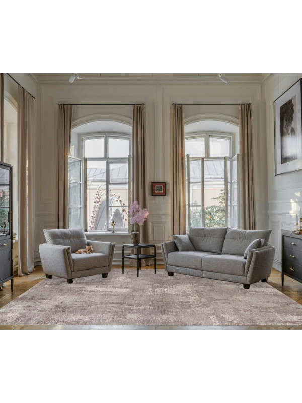 Ковер 38871 - 780 BEIGE / GREY - Прямоугольник - коллекция BRAND