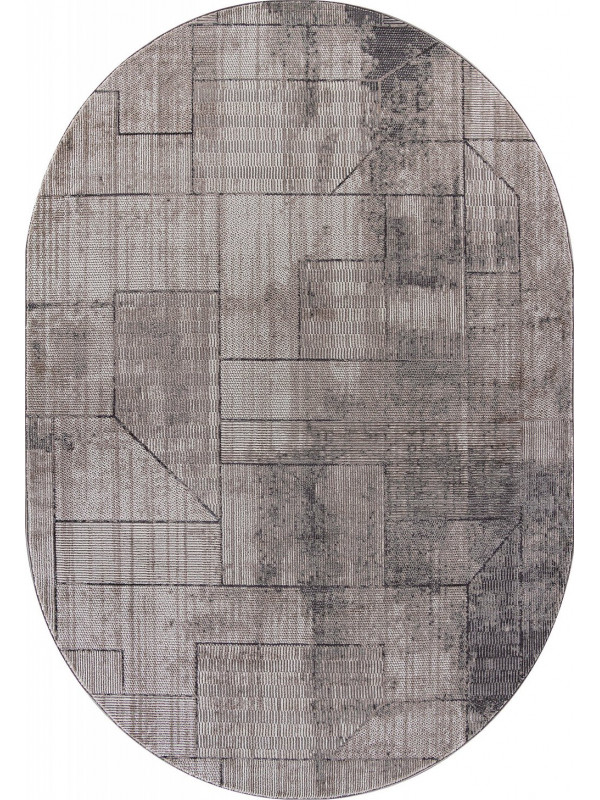 Ковер O2131 - 995 GREY / GREY - Овал - коллекция BRAND