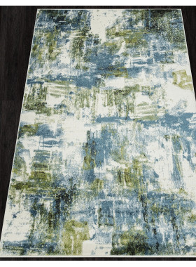 Ковер L016 - CREAM-BLUE - Прямоугольник - коллекция BRIGHT 1x2 м