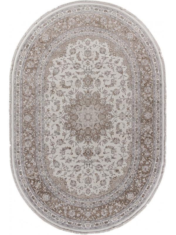 Ковер 32705Z - CREAM / GREY - Овал - коллекция CLASSIC