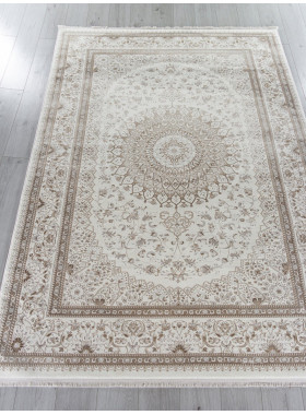 Ковер 32706A - CREAM / D.BEIGE - Прямоугольник - коллекция CLASSIC 0,78x1,5 м