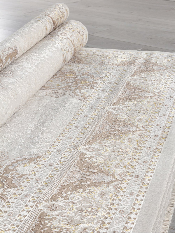 Ковер M104A - CREAM / BEIGE - Прямоугольник - коллекция DELINA
