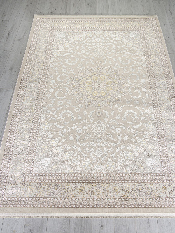 Ковер M108A - BEIGE / CREAM - Прямоугольник - коллекция DELINA