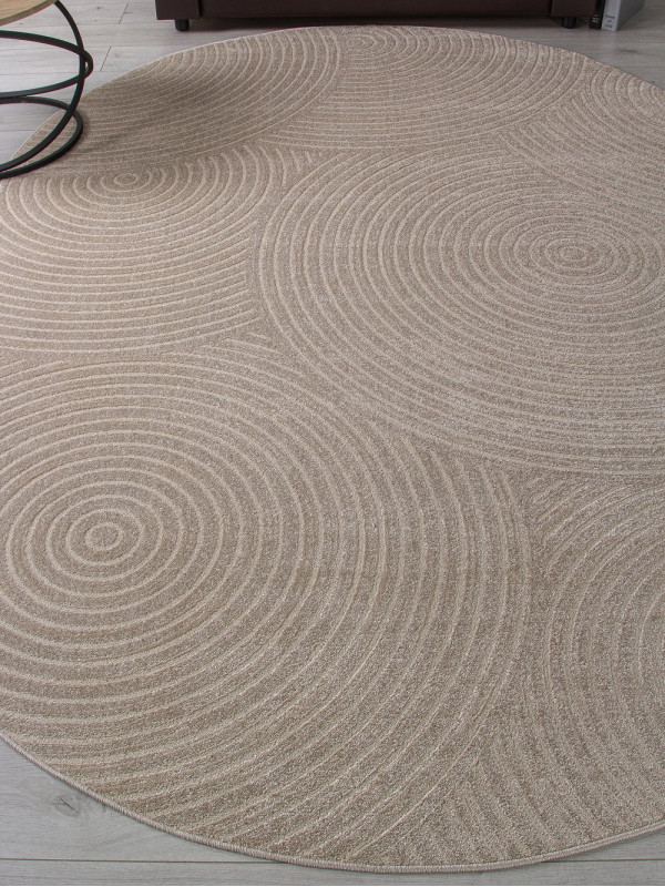 Ковер F410 - LIGHT BEIGE - Овал - коллекция DIOS