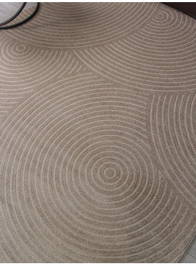 Ковер F410 - LIGHT BEIGE - Овал - коллекция DIOS 2x2,9 м