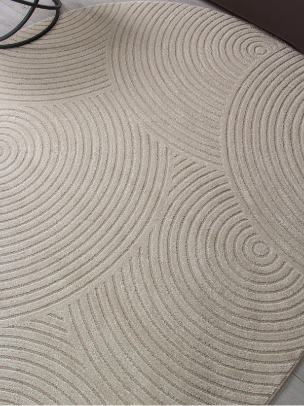 Ковер F410 - LIGHT CREAM - Овал - коллекция DIOS